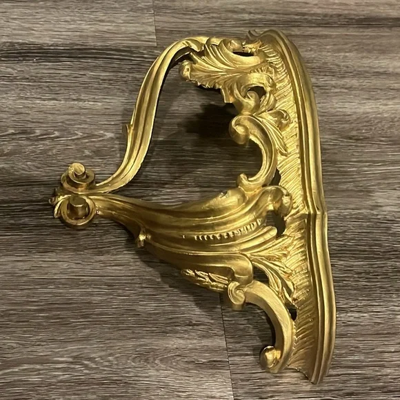 Vintage Italian Floating Wall Shelf Ledge Mount Ornate Florentine - Picture 4 of 9